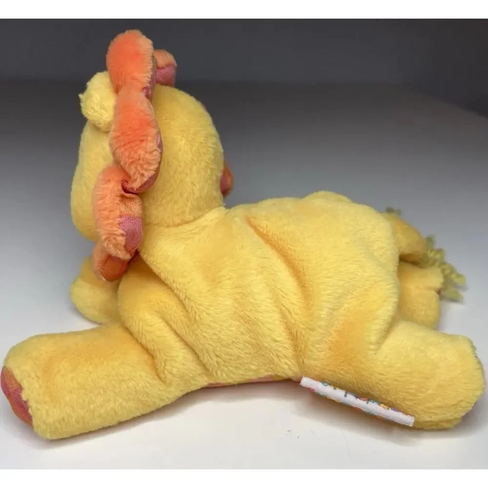 Vintage Gymboree Lion Plush Yellow Orange 5.5” Mini Small Stuffed Animal Lovey
